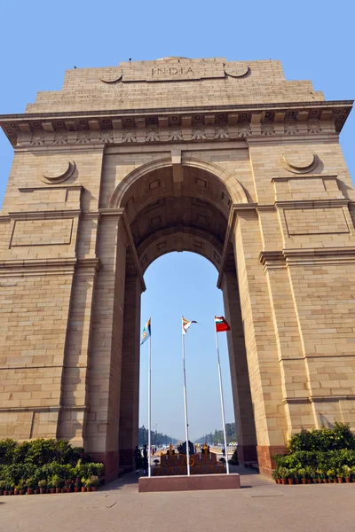 Famoso portão Índia em Delhi — Fotografia de Stock