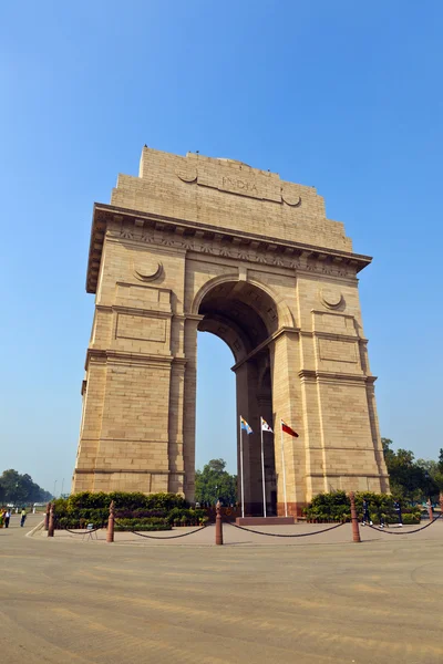 Delhi ünlü Hindistan kapı — Stok fotoğraf