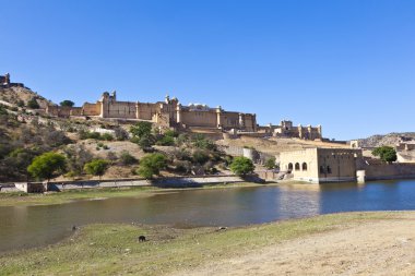 jaipur şehrinde ünlü amber fort