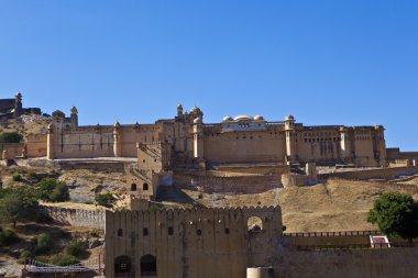 jaipur şehrinde ünlü amber fort