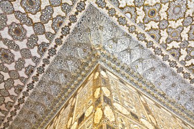 iç amber fort Saray, jaipur, Hindistan.