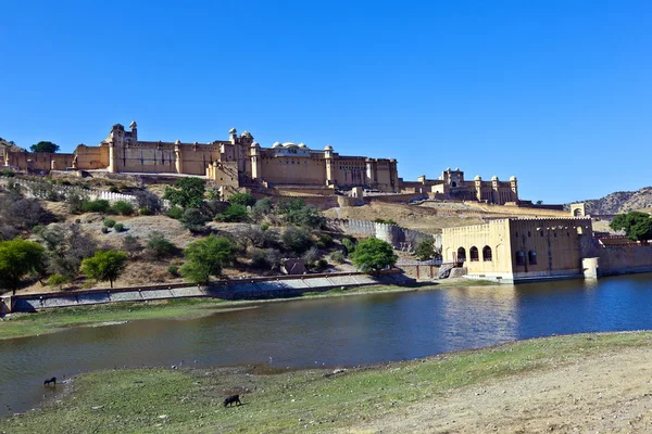 Berühmte Bernstein-Festung in Jaipur — Stockfoto