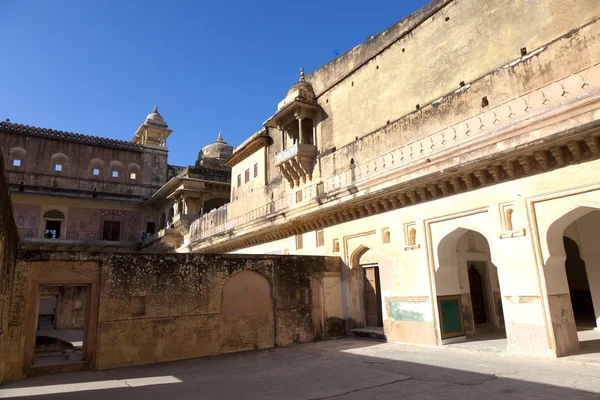 Dentro del famoso Fuerte Amber en Jaipur, India . — Foto de Stock