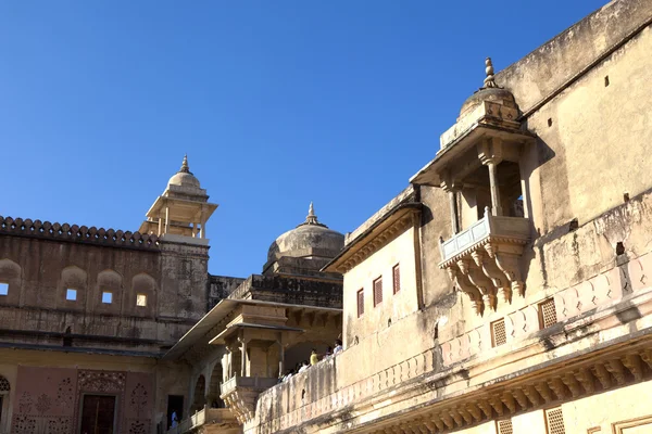 Im Inneren des berühmten Bernsteinforts in Jaipur, Indien. — Stockfoto