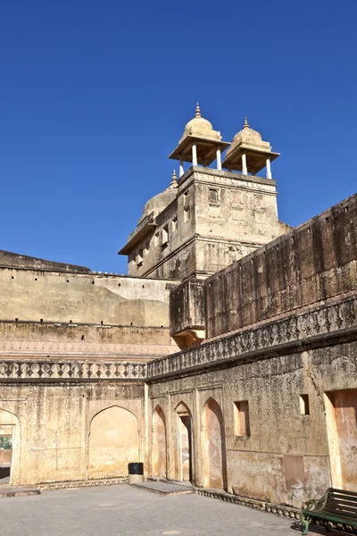 Dentro del famoso Fuerte Amber en Jaipur, India . —  Fotos de Stock