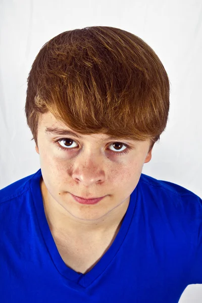 Friendly looking young boy — Stock Photo, Image