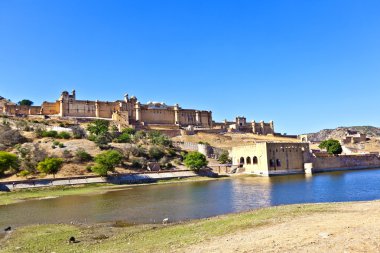 jaipur şehrinde ünlü amber fort