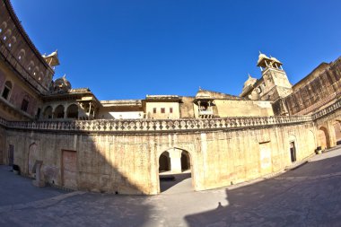 jaipur şehrinde ünlü amber fort