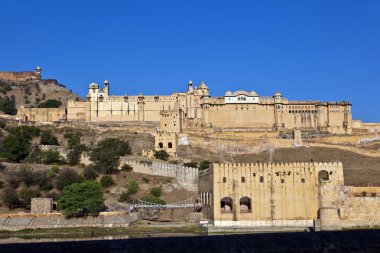 jaipur şehrinde ünlü amber fort