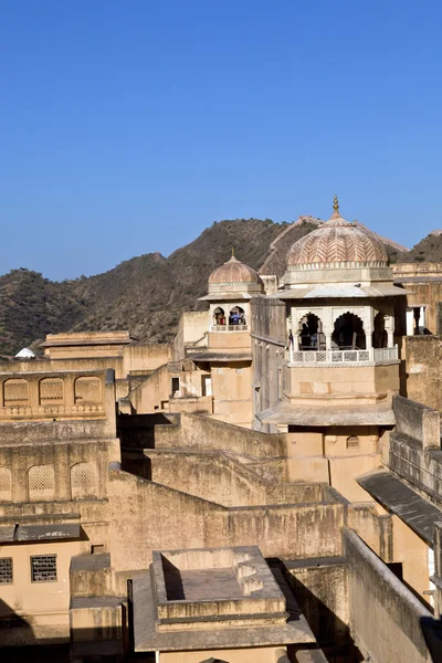 Innen schöne Bernstein-Festung in Jaiput — Stockfoto
