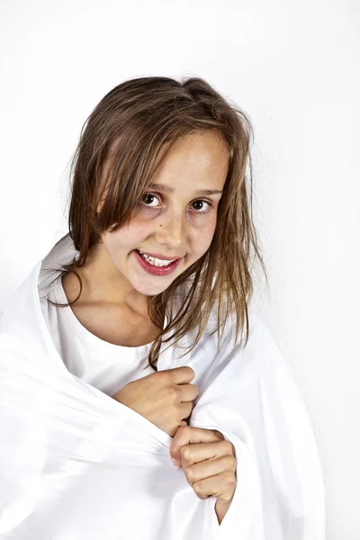 Porträtt av söta unga tonårsflicka — Stockfoto