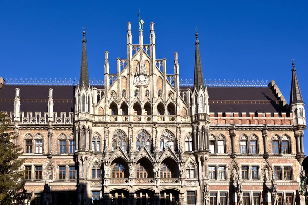 Фасад мэрии Мюнхена — стоковое фото