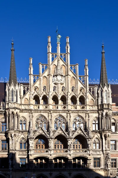 Facade of Munich city hall — Stock Photo, Image