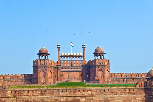 Rode fort in delhi, india — Stockfoto