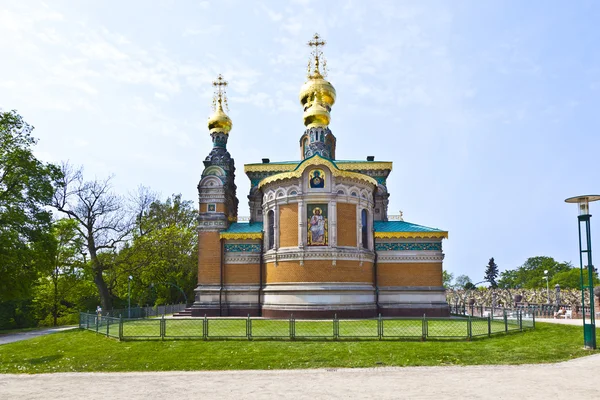 Igreja ortodoxa russa Darmstadt Alemanha — Fotografia de Stock