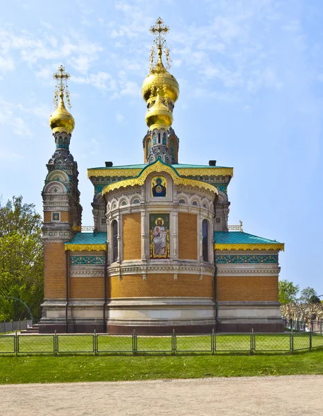 Ruská pravoslavná církev darmstadt, Německo — Stock fotografie