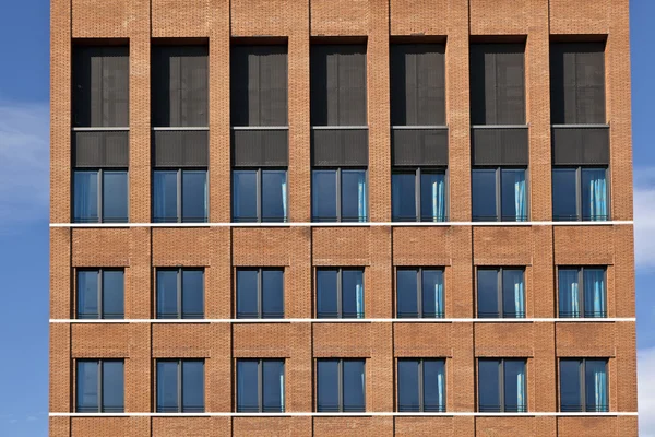 Fasáda moderní vypoukliny s okny — Stock fotografie