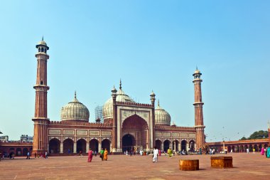 Jama Mescidi Camii, Eski Delhi, Hindistan.