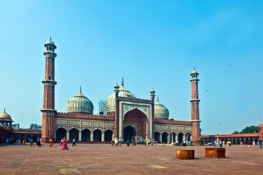 Jama Mescidi Camii, Eski Delhi, Hindistan.