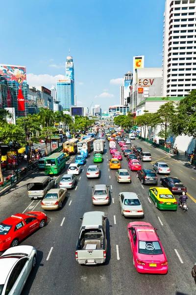 Traffic jam in Bangkok — Stock Photo, Image