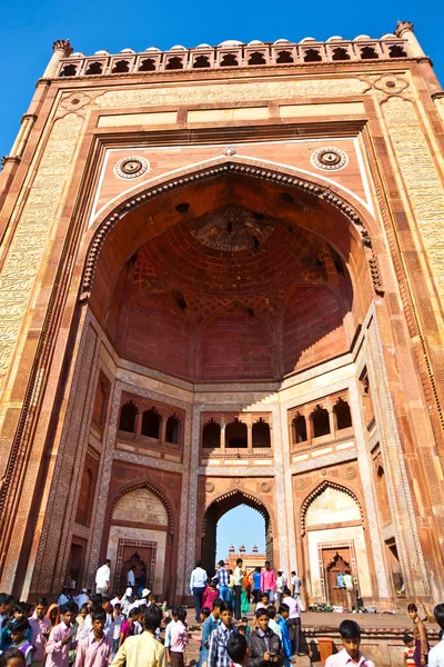 O Jama Masjid em Fatehpur Sikri é uma mesquita em Agra, concluída — Fotografia de Stock