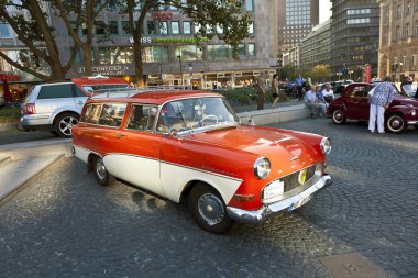 Oldtimers at the Hauptwache clipart