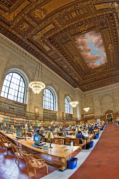 New York Public Library (Nypl) is de grootste openbare bibliotheek in — Stockfoto