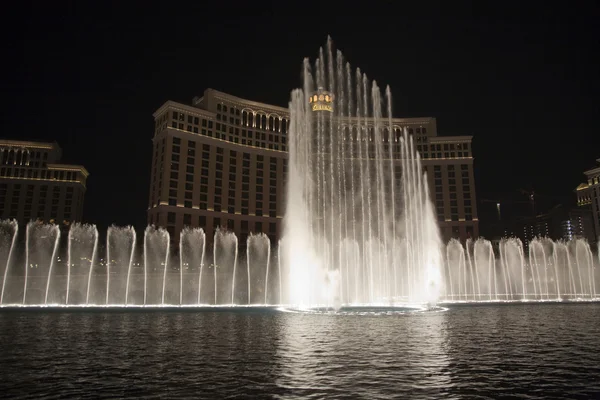 Las Vegas Bellagio Hotel คาสิโนที่โดดเด่นด้วยโลกที่มีชื่อเสียง — ภาพถ่ายสต็อก