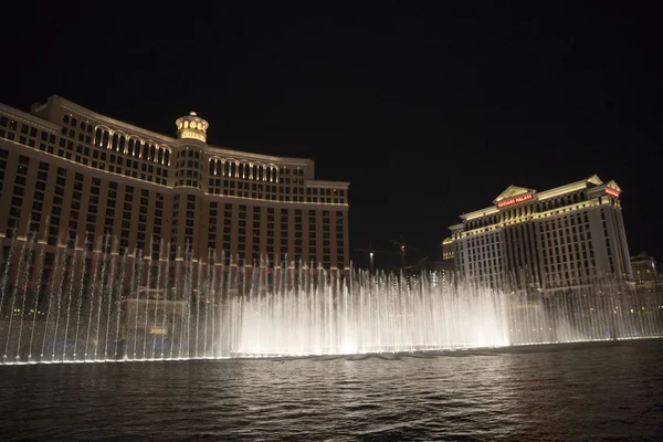 Las Vegas Bellagio Hotel Casino, caracterizado com seu mundialmente famoso — Fotografia de Stock