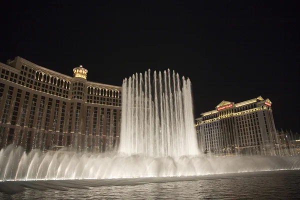 Las Vegas Bellagio Hotel Casino, caracterizado com seu mundialmente famoso — Fotografia de Stock