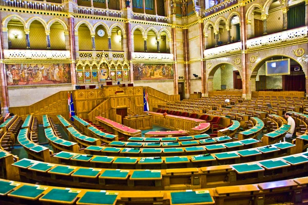 Dentro del famoso parlamento húngaro sin caucus — Foto de Stock