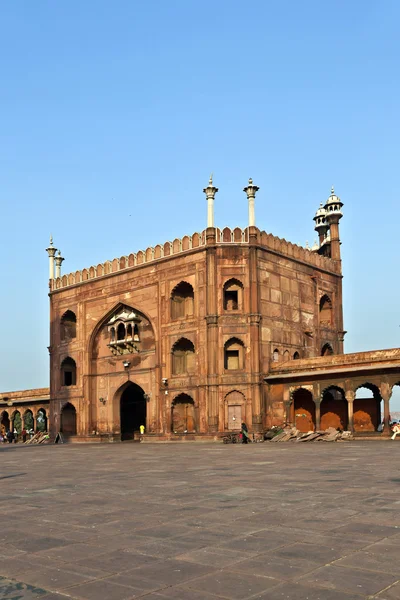 Courtyard of Jama Masjid Mosque in D — Stock Photo, Image