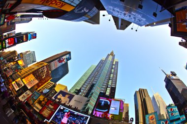 Times Square is a symbol of New York City clipart