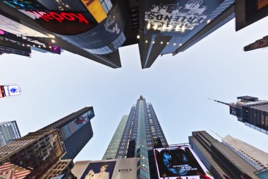 Times Square is a symbol of New York City clipart