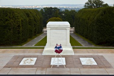 Changing the guard at Arlington national Cemetery in Washington clipart