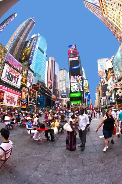 Times Square, présenté avec des théâtres de Broadway et un grand nombre de — Photo