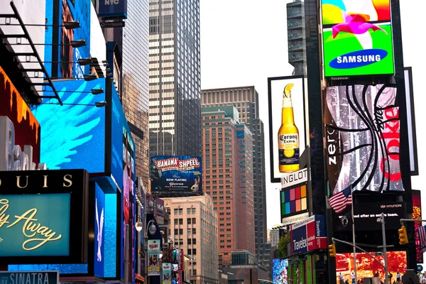 Times Square, featured with Broadway Theaters — Stock Photo, Image