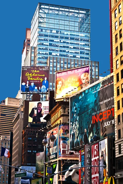 Times square, funkcjonalny z teatrów na Broadwayu — Zdjęcie stockowe