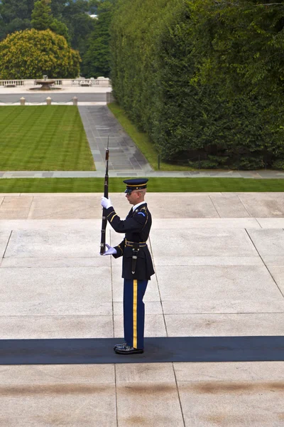 stock image Changing the guard at Arlington national Cemetery in Washington