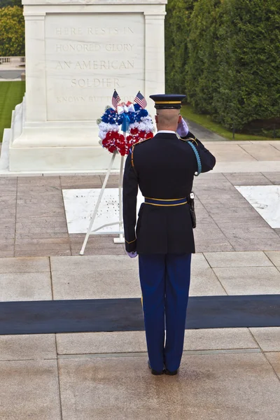 Changement de garde au cimetière national d'Arlington à Washington — Photo