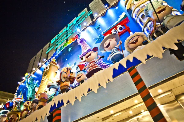 Puppet show by night in Madrid — Stock Photo, Image