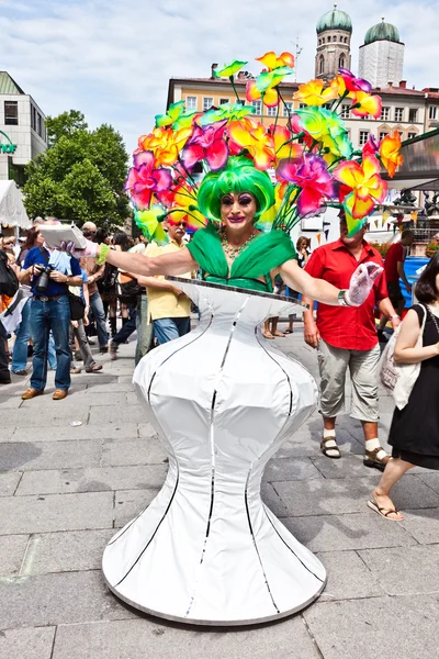 Celebrare il Christopher Street Day a Monaco di Baviera con il colore — Foto Stock