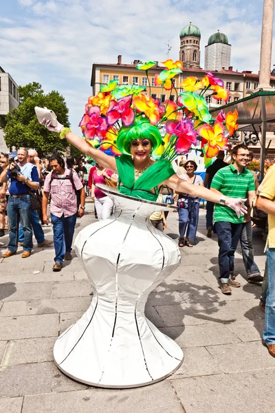 Christopher Street Day in München mit Farbe feiern — Stockfoto