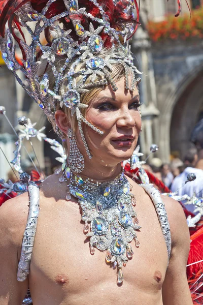 Celebrate the Christopher Street Day in Munich with color — Stock Photo, Image