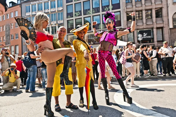 Célébrer le Christopher Street Day à Munich avec la couleur — Photo