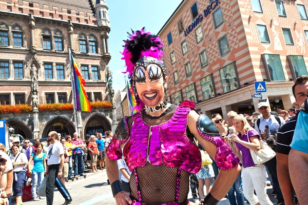 Okazji christopher street day w Monachium z kolorów — Zdjęcie stockowe