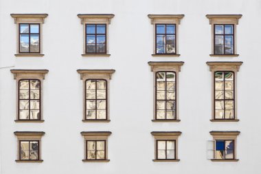 Viyana'daki hofburg cephe, eski windows