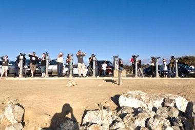 turist noktası lobos yakınındaki ünlü fok rock izliyor