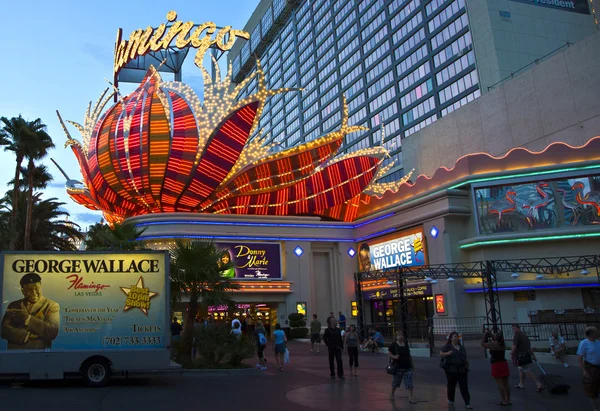 Hotel Flamingo y lugar de juego en el Strip de Las Vegas —  Fotos de Stock