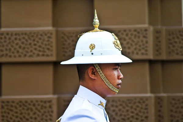 stock image Parade of the kings Guards in the Grand Palace